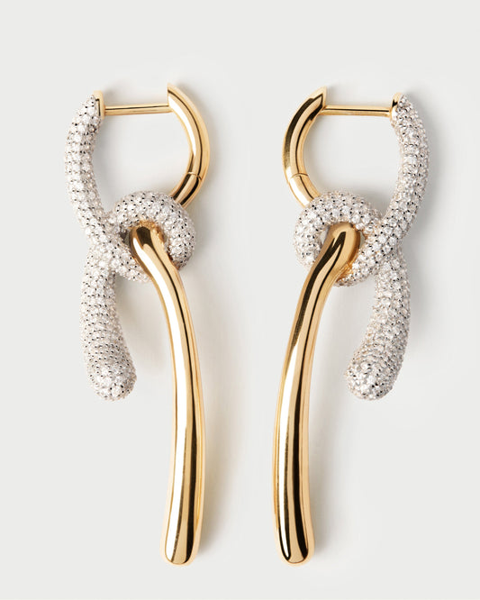 Pavé Twist hoops