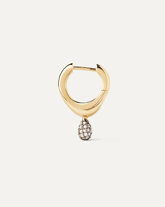 Pavé Lava Single Hoop