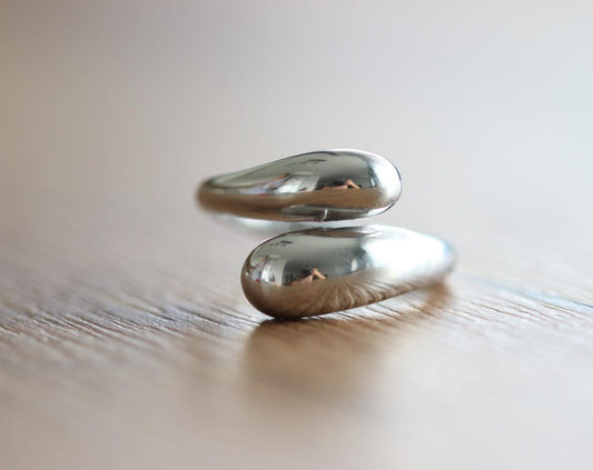 Statement ring chunky gold ring, 18K Gold dome ring